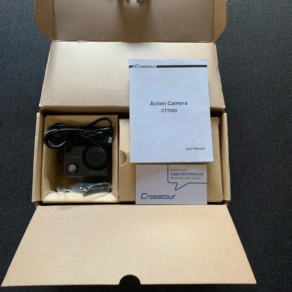 Preloved Excellent C Crosstour CT7000 Action Camera Wide Angle Lens 1080P & More